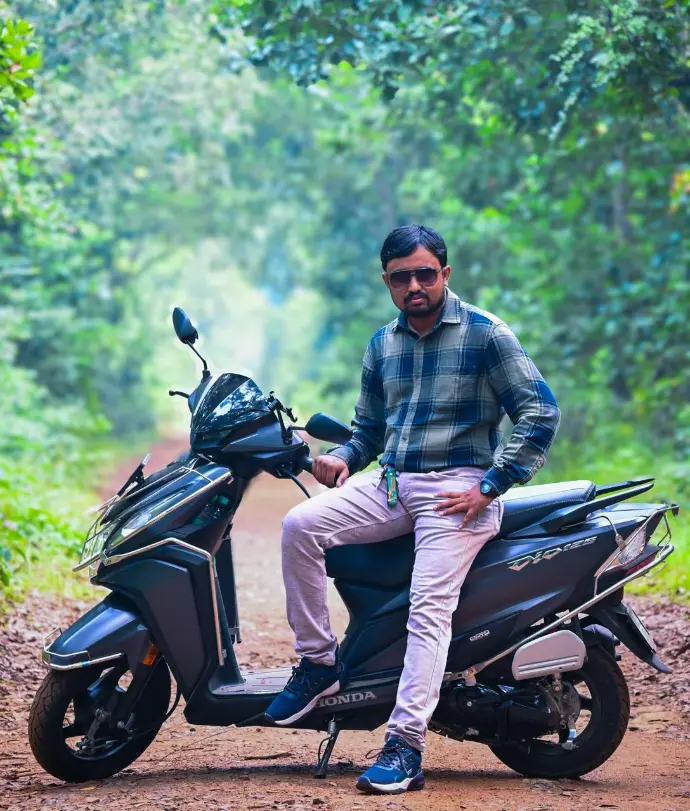 Me with my Vehicle at Orgram Forest Me with my Vehicle at Orgram Forest