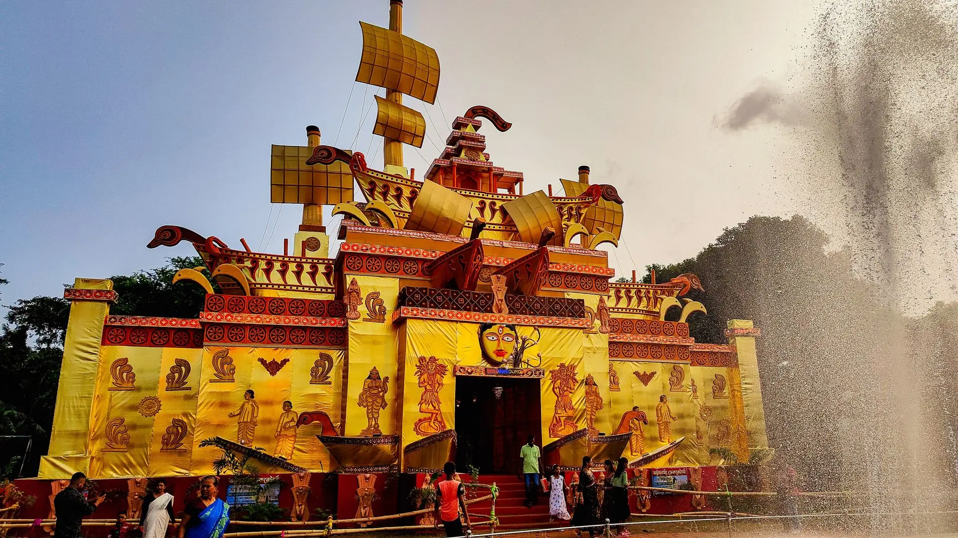 Kalyani Boat Park Durgapuja pandal 2024